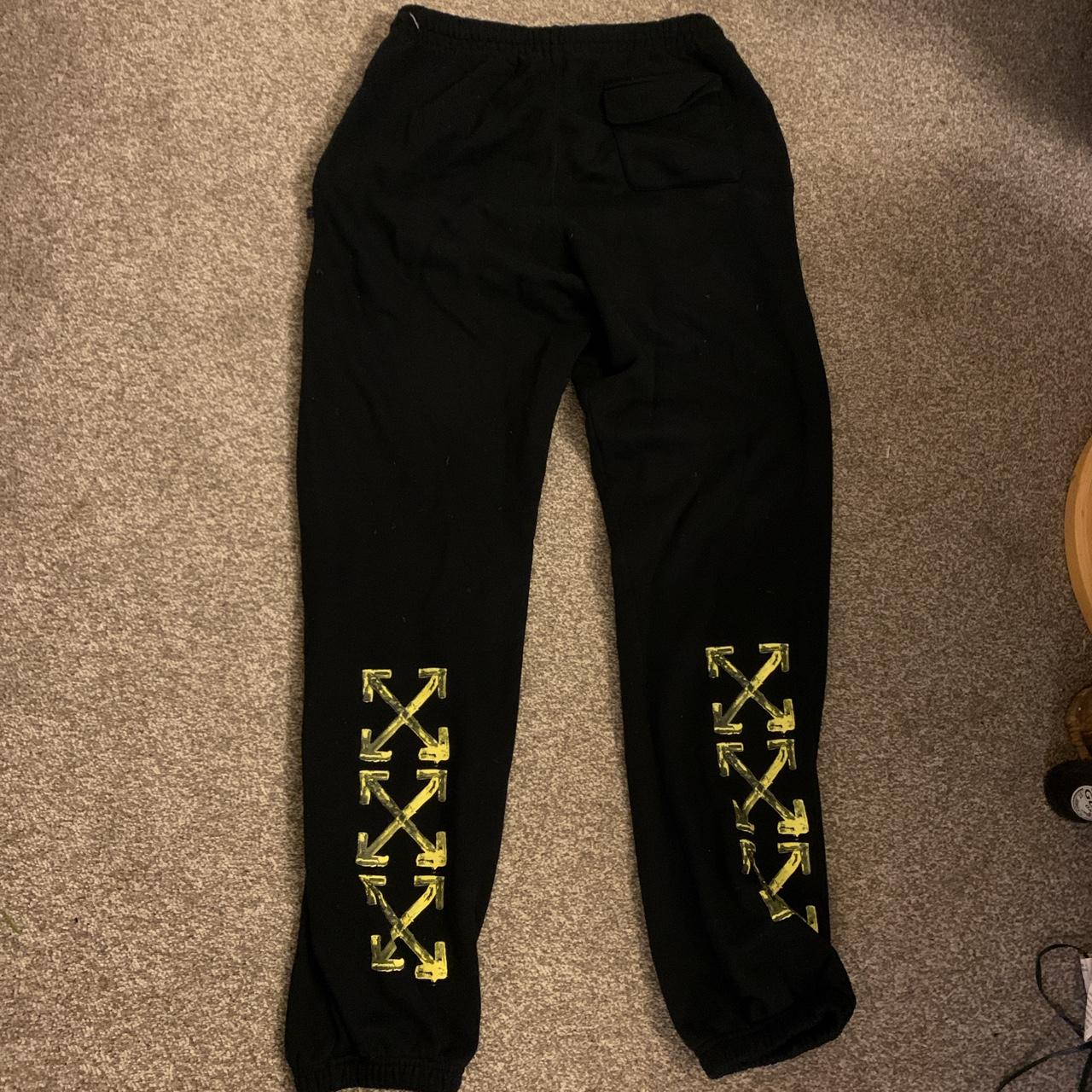 Off white joggers black and yellow online