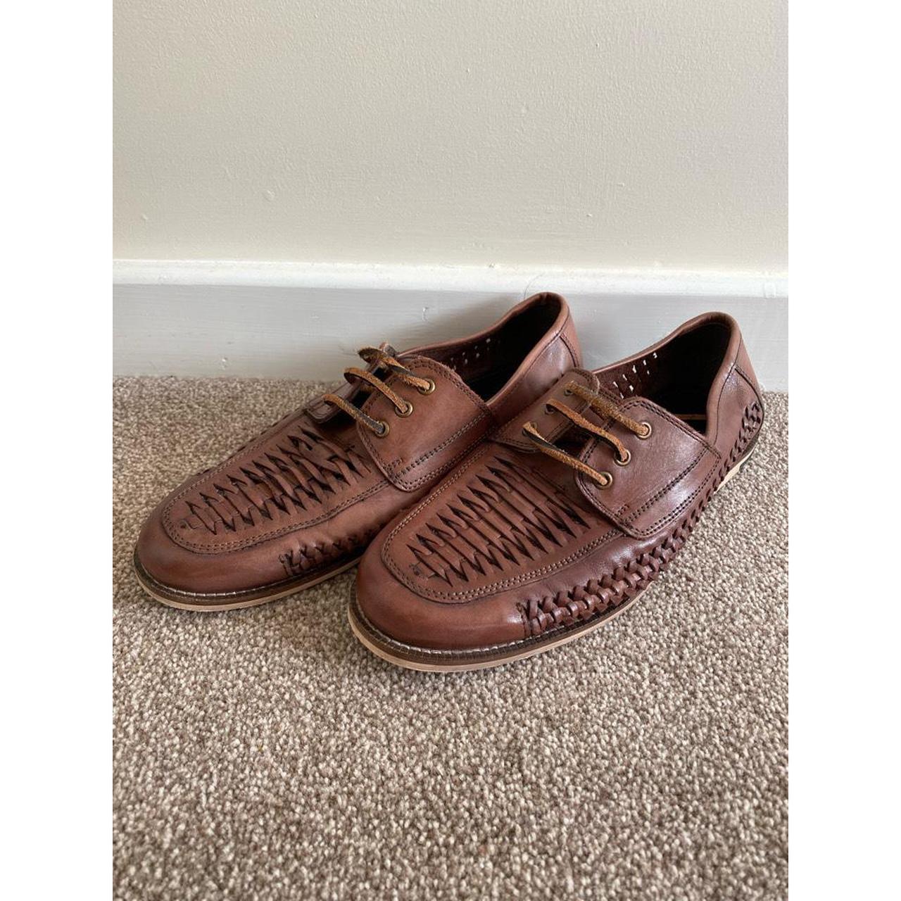 Silver Street London Boat Shoes Brown Leather UK