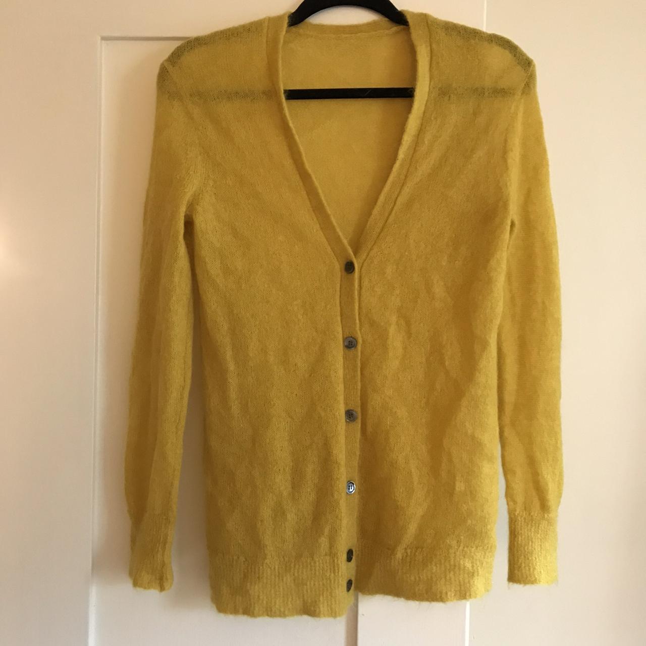 Eckhaus Latta Women's Yellow and Green Cardigan (2)
