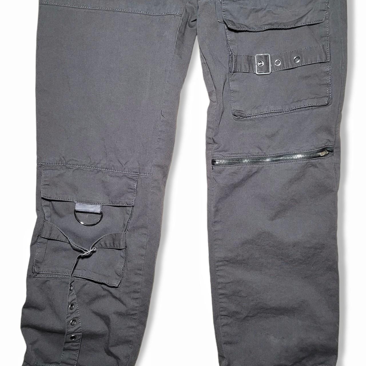 Y2K Gray Cargo Pants. Cute little pair of charcoal... Depop