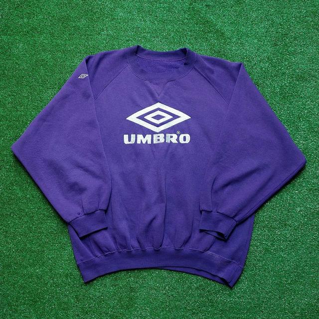 vintage umbro pro training sweatshirt size: M/ cut - Depop