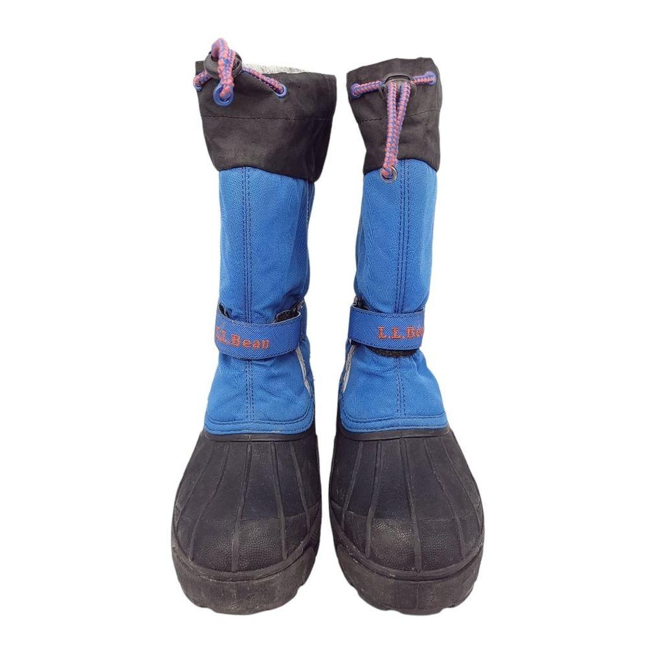 Ll Bean Kids Winter Boots Blue Black Shoes •Size... Depop