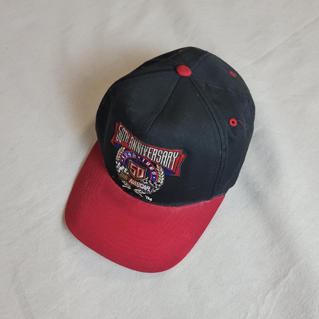 Vintage 90s NASCAR 50th Anniversary trucker hard.... - Depop