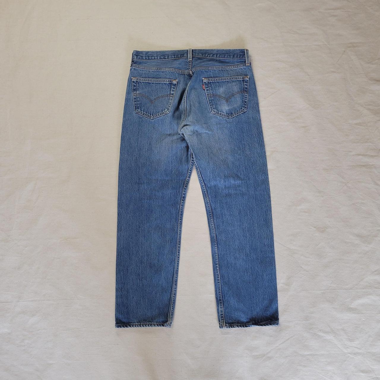 Vintage made in USA Levi's 501 button fly medium... - Depop