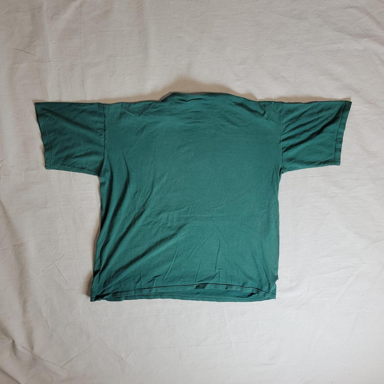 Vintage Adidas forest green t-shirt with classic... - Depop