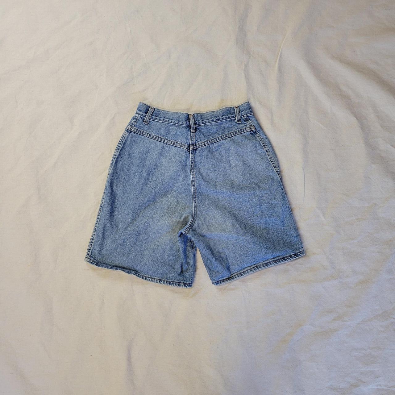 Vintage 80s / 90s high waisted denim jeans shorts.... - Depop