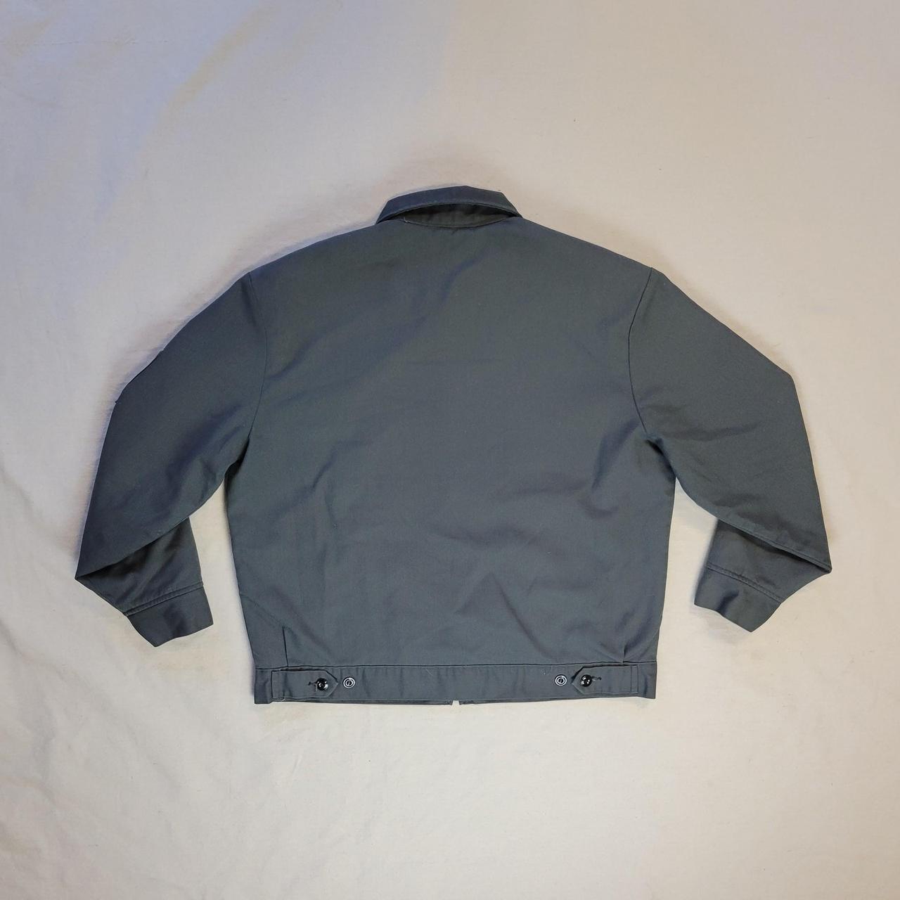 Dickies gray zip up work jacket. Classic workwear.... - Depop
