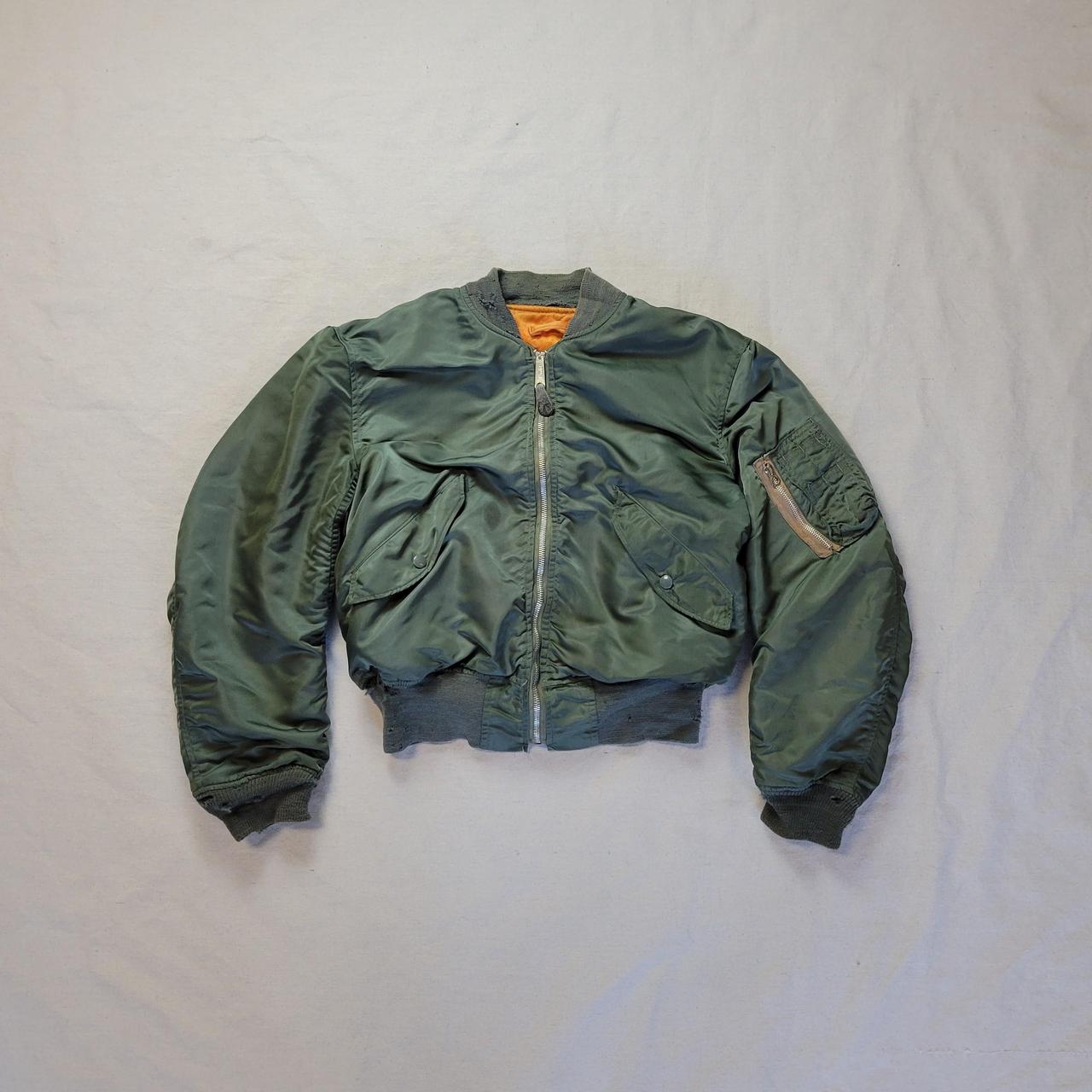 Vintage Alpha Industries MA-1 bomber jacket.... - Depop