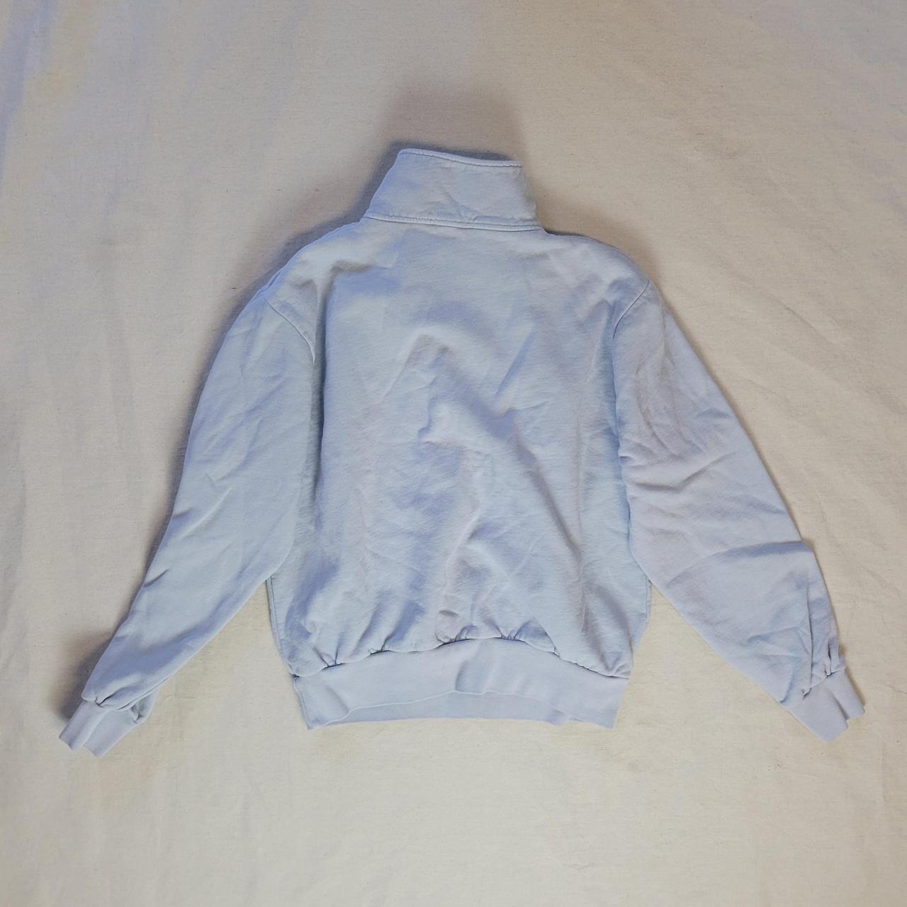Brandy Melville baby blue quarter zip sweatshirt.... - Depop