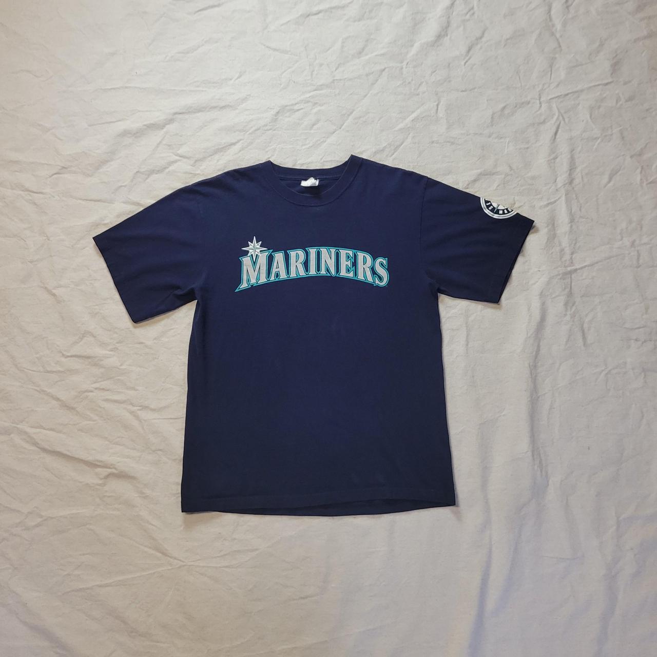 Vintage Mariners Edgar Martinez navy graphic... - Depop