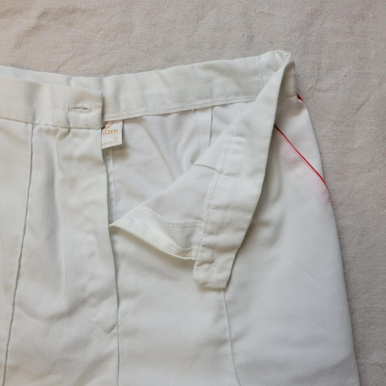 Jantzen Women's White and Red Shorts | Depop