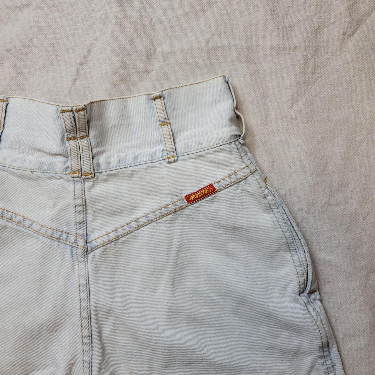 80s Jordache high waisted denim shorts, classic... - Depop