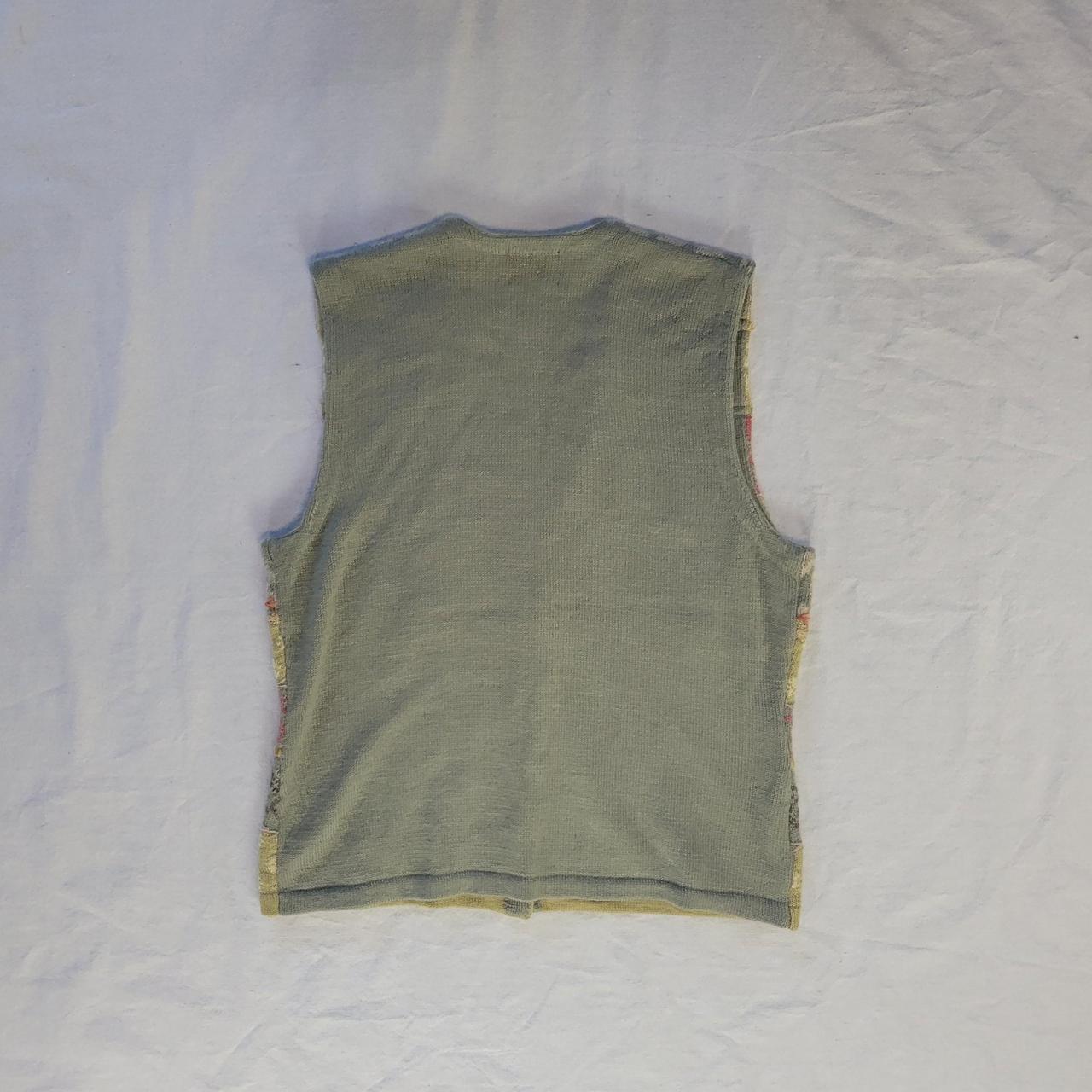 Vintage wool knit sweater vest Very cool retro 90s... - Depop