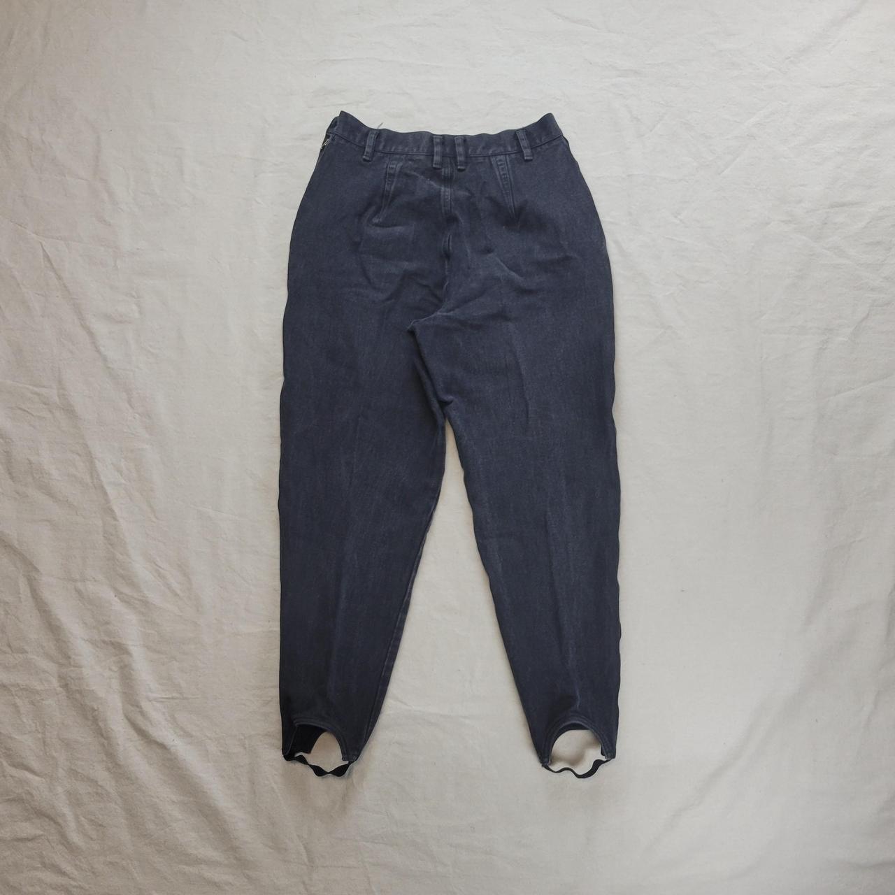 Vintage stirrup pants denim Super cool 90s high... - Depop