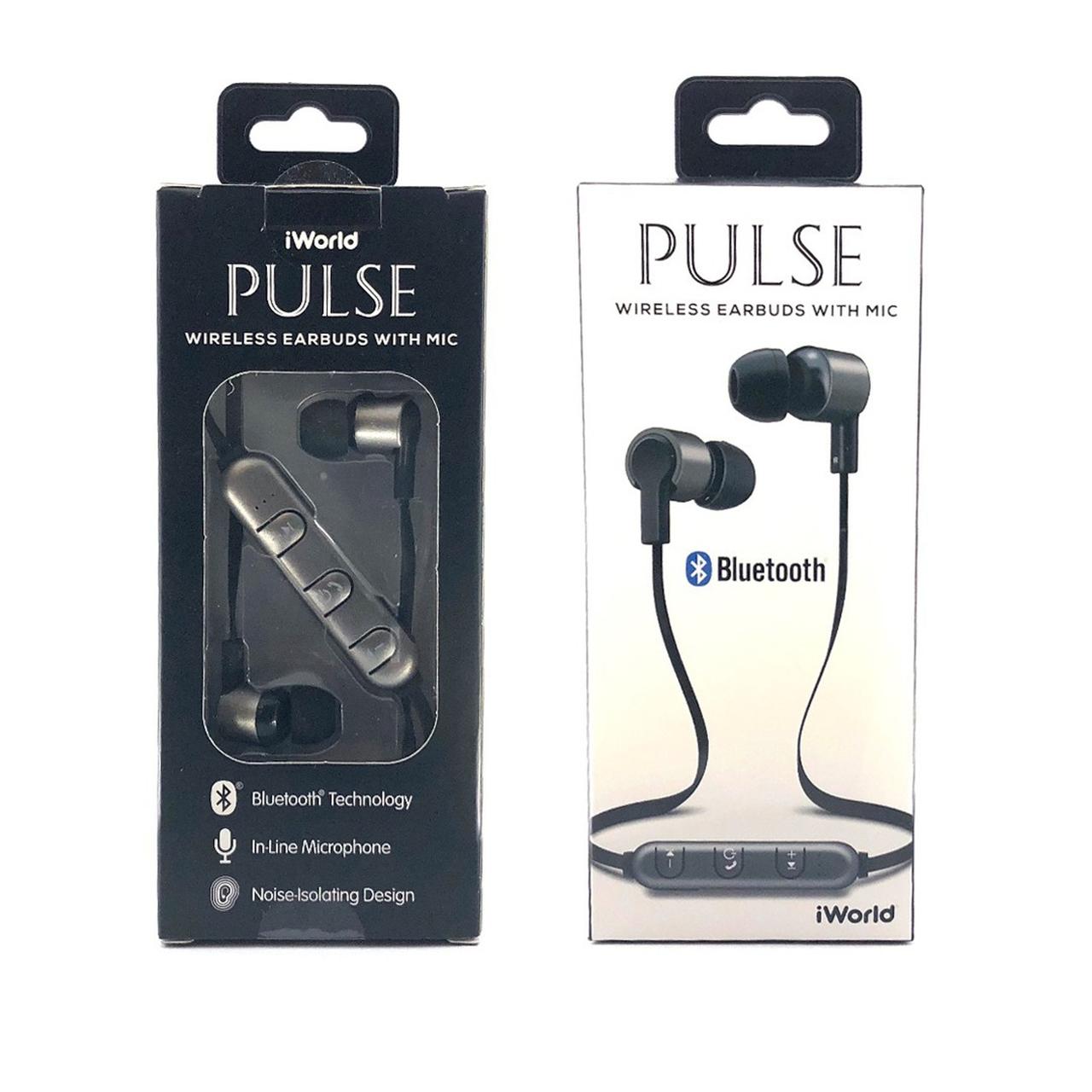 iWorld s Mega Pulse Bluetooth Earbuds heaphones. Depop