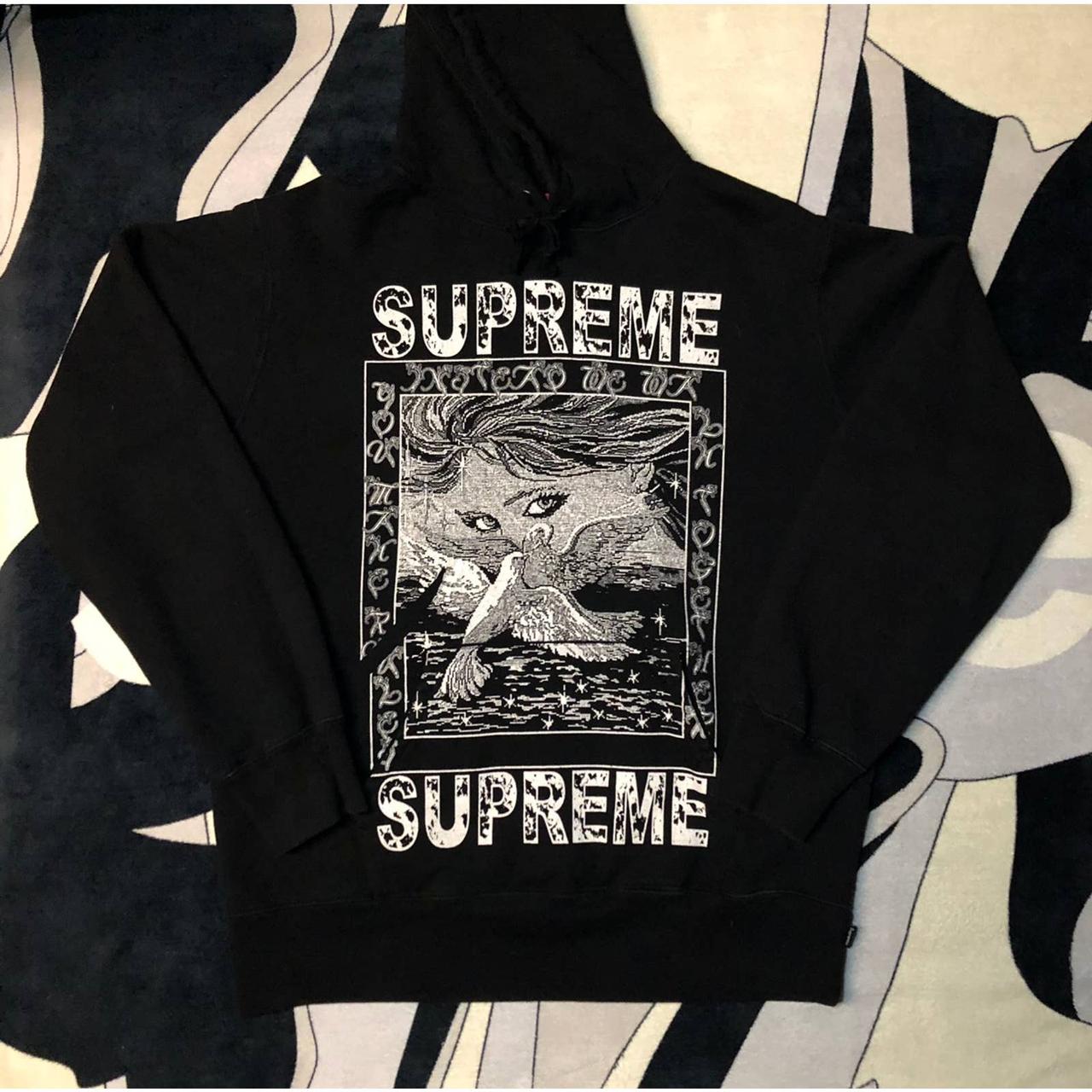 2019 Supreme “Doves” Hooded Sweatshirt in... - Depop