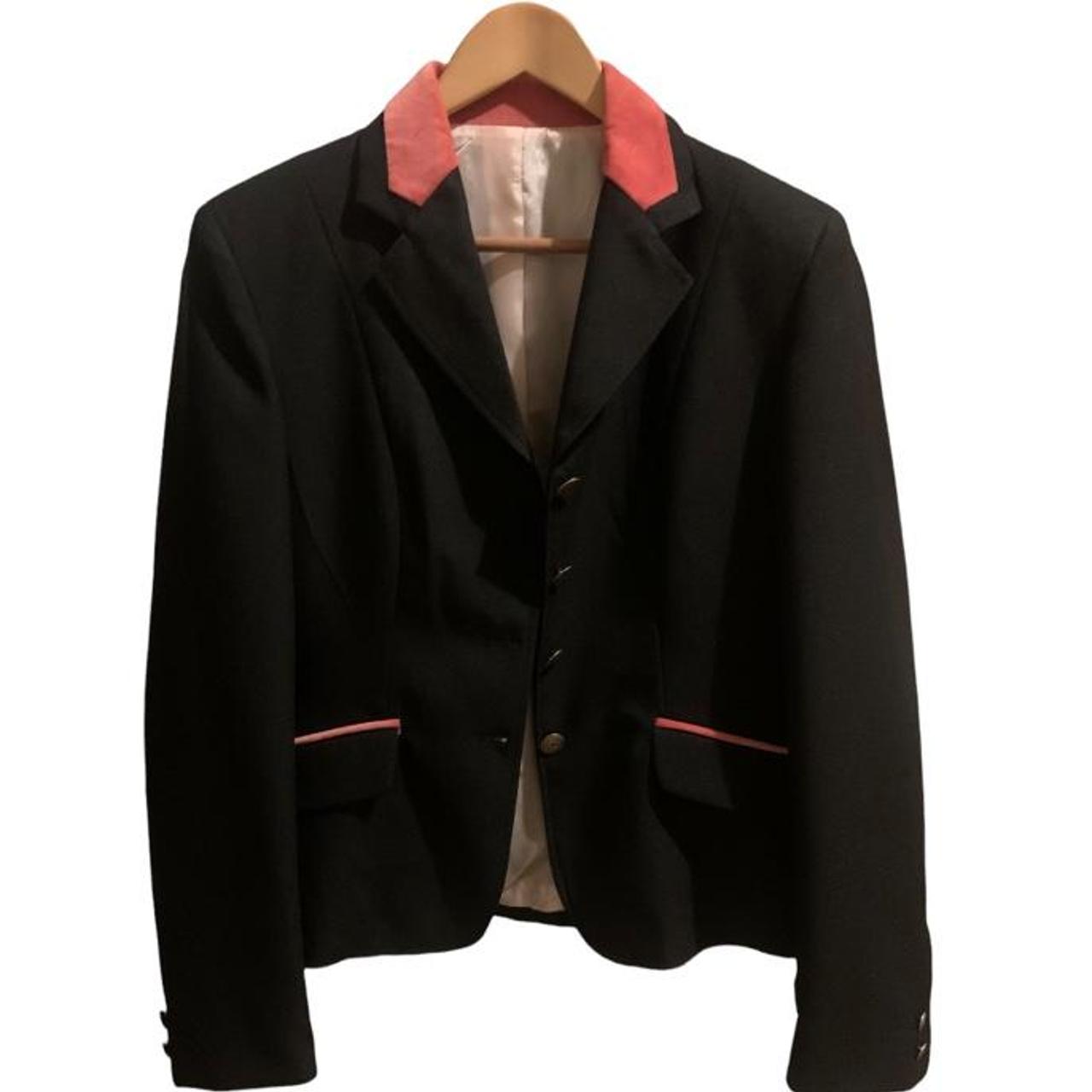 pink and black blazer jacket worn once... Depop