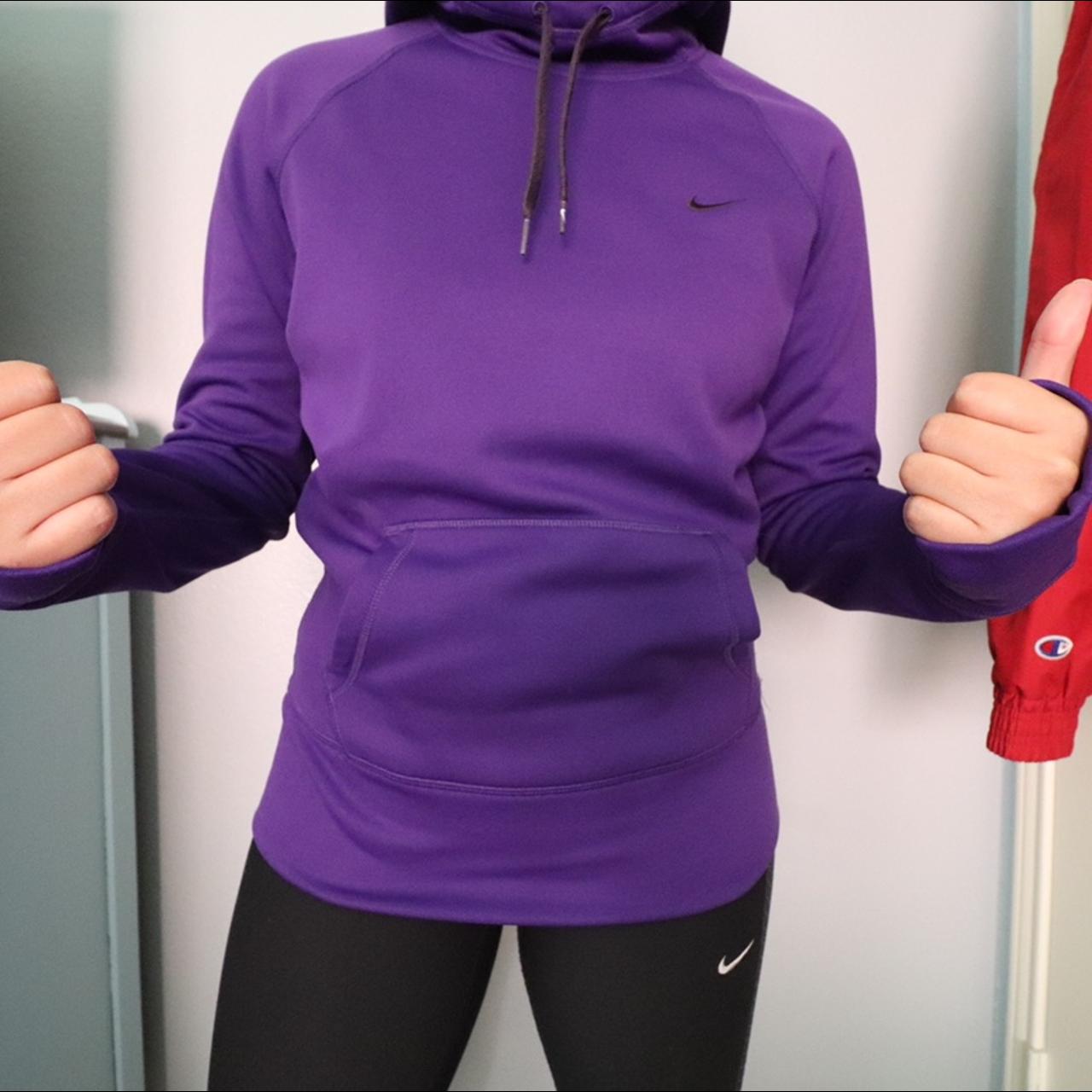 ladies purple nike hoodie