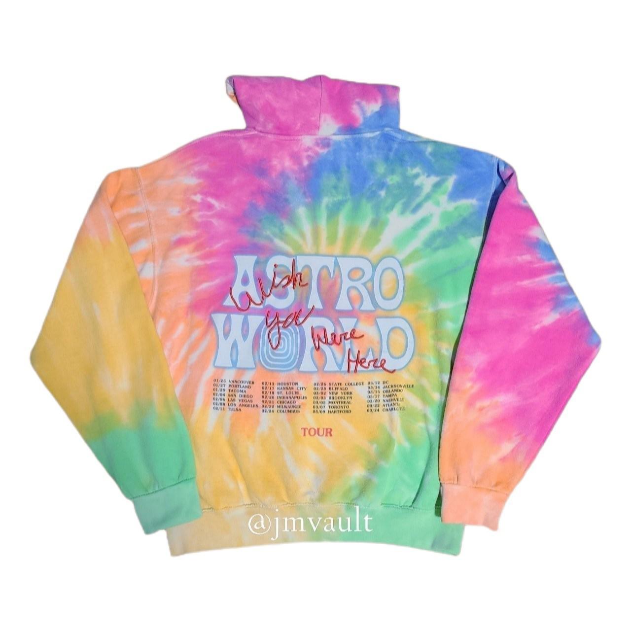 Travis Scott Astroworld Tour 2018 Tie Dye Hoodie Sz. S