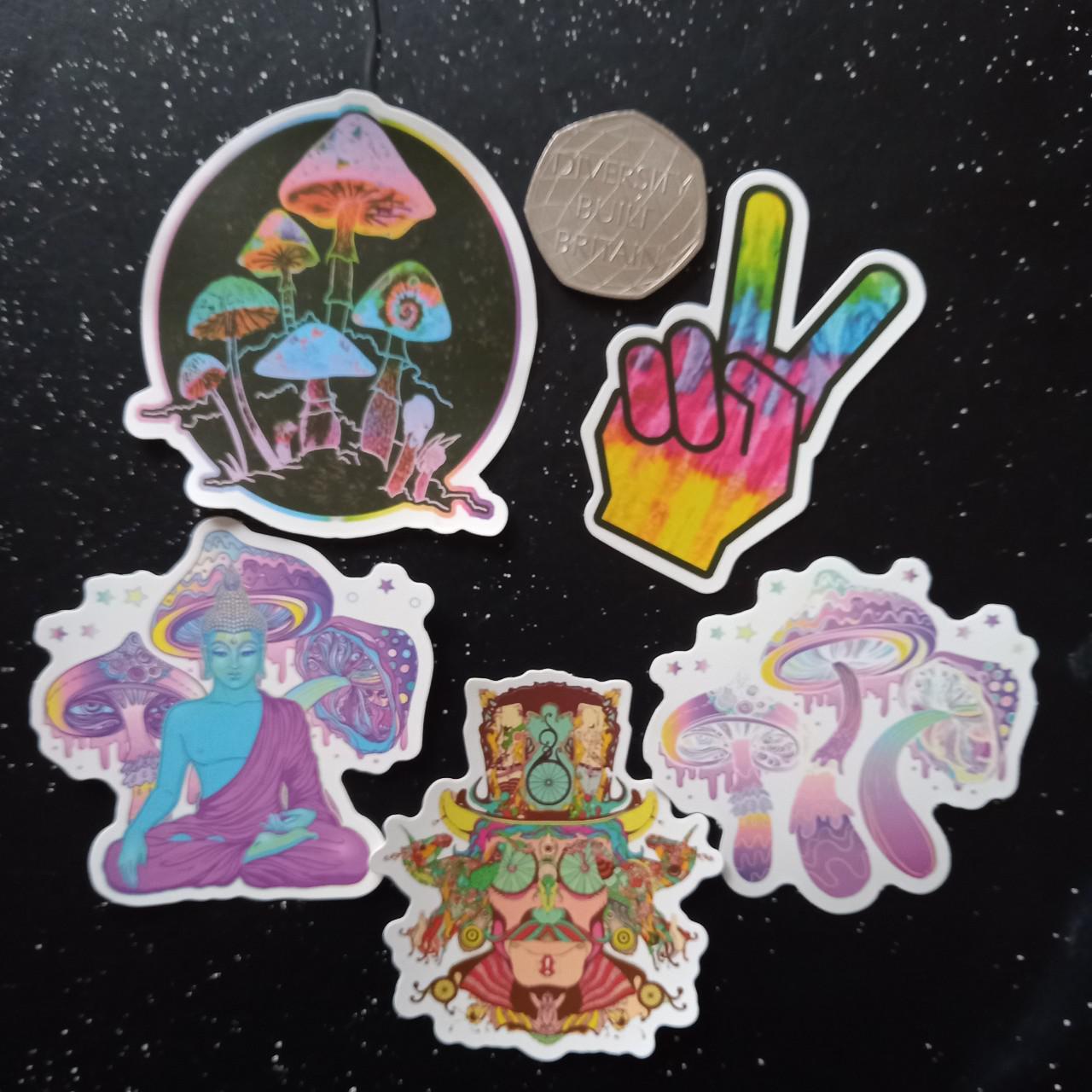 Product Image 1 - Funky Trippy Hippie Stickers. 5