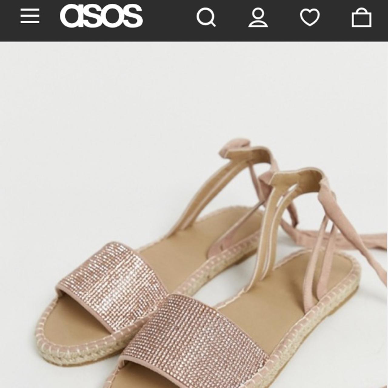 ASOS DESIGN Jamila diamante tie leg