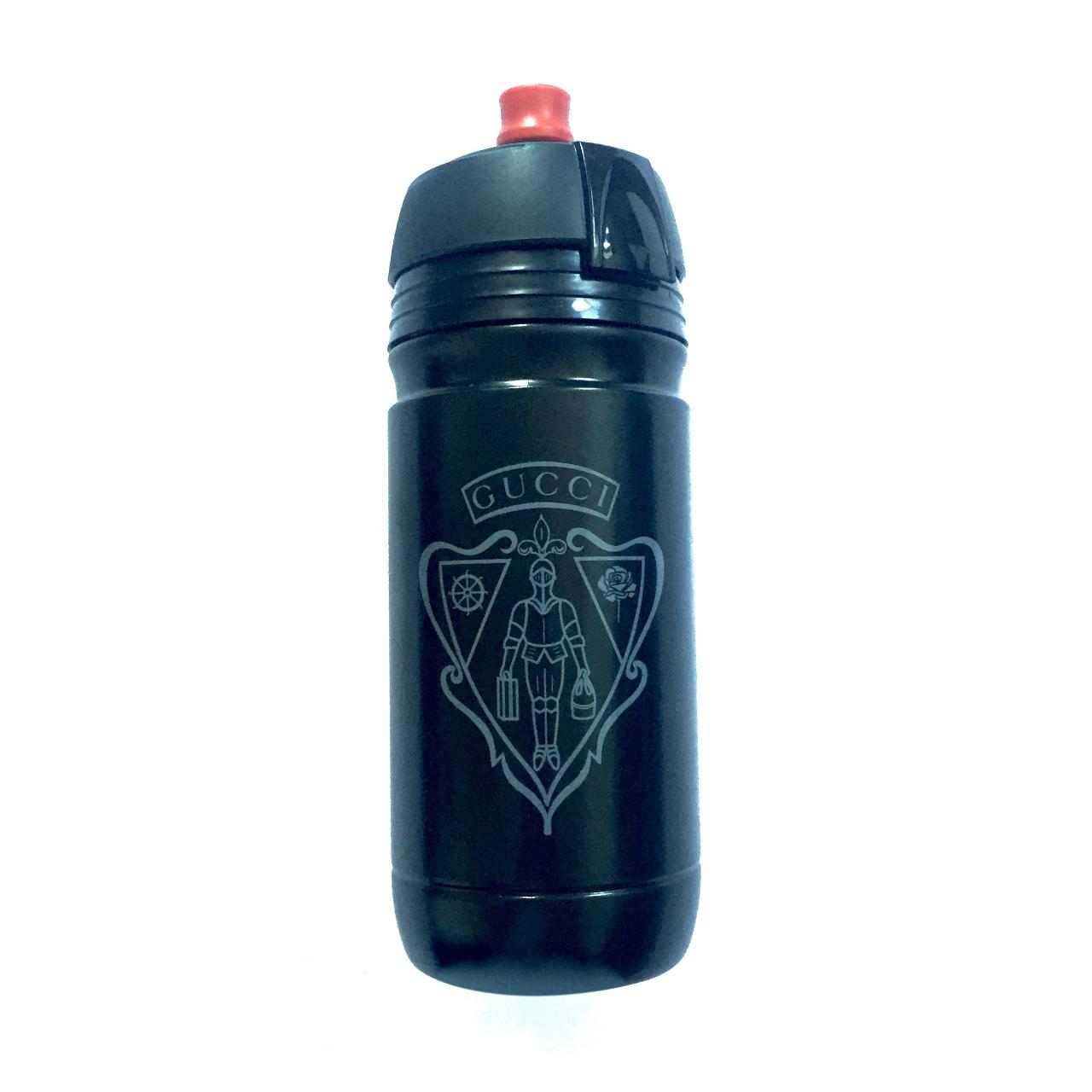 GUCCI x BIANCHI Black Crest Logo Water Bottle Over | Depop