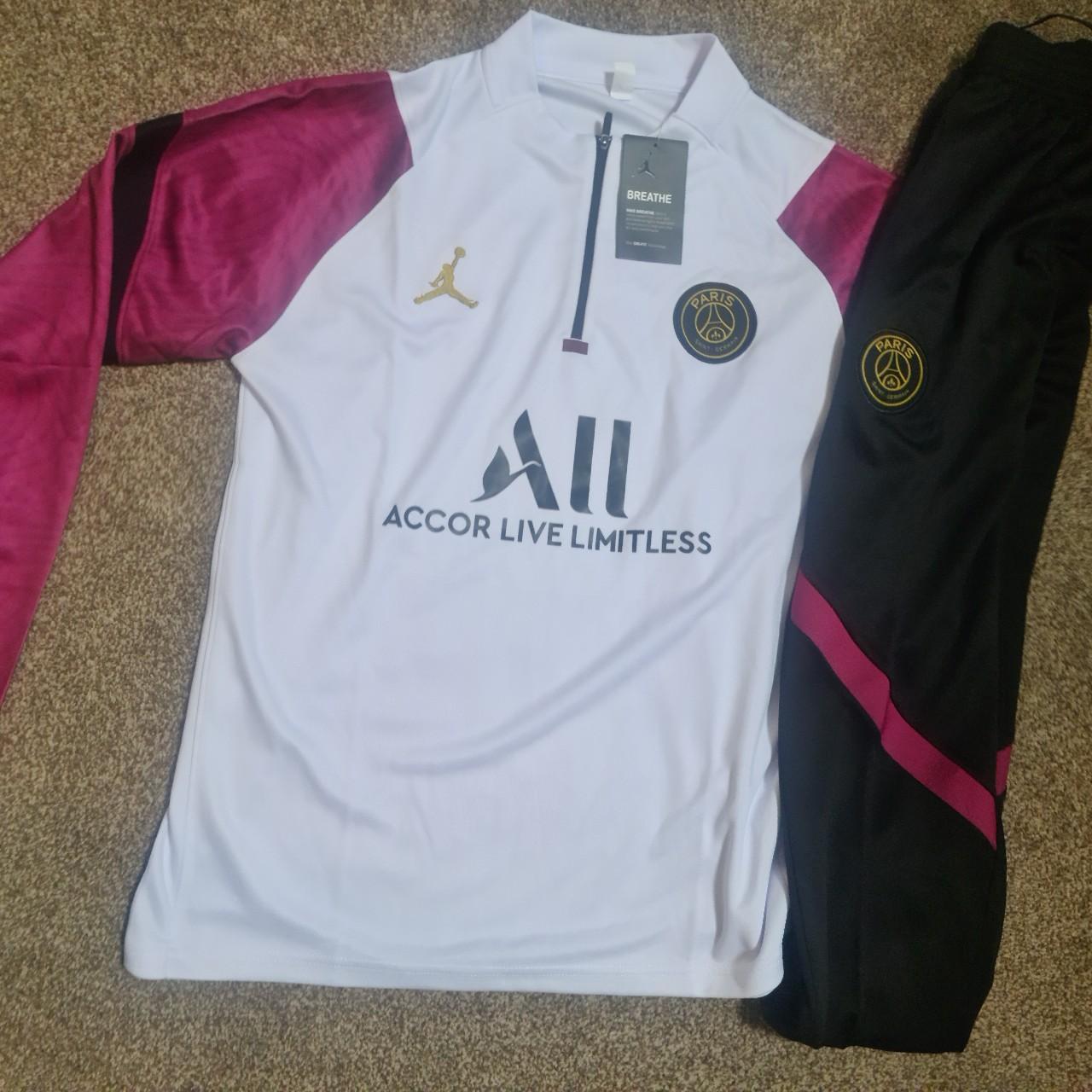 Tracksuit Psg X Jordan White Psg Jordan Tracksuit White And Purple