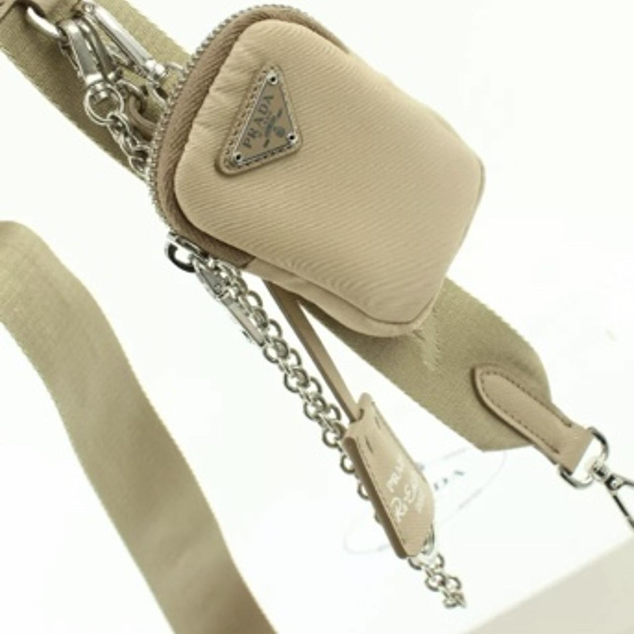 Nude prada nylon bag hot sale