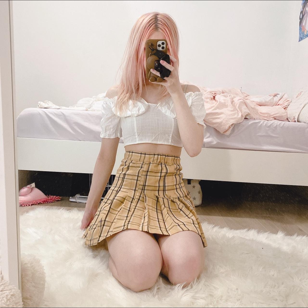 checkered high waisted skirt from harujuku, japan | Depop checkered high waisted skirt from harujuku, japan | Depop