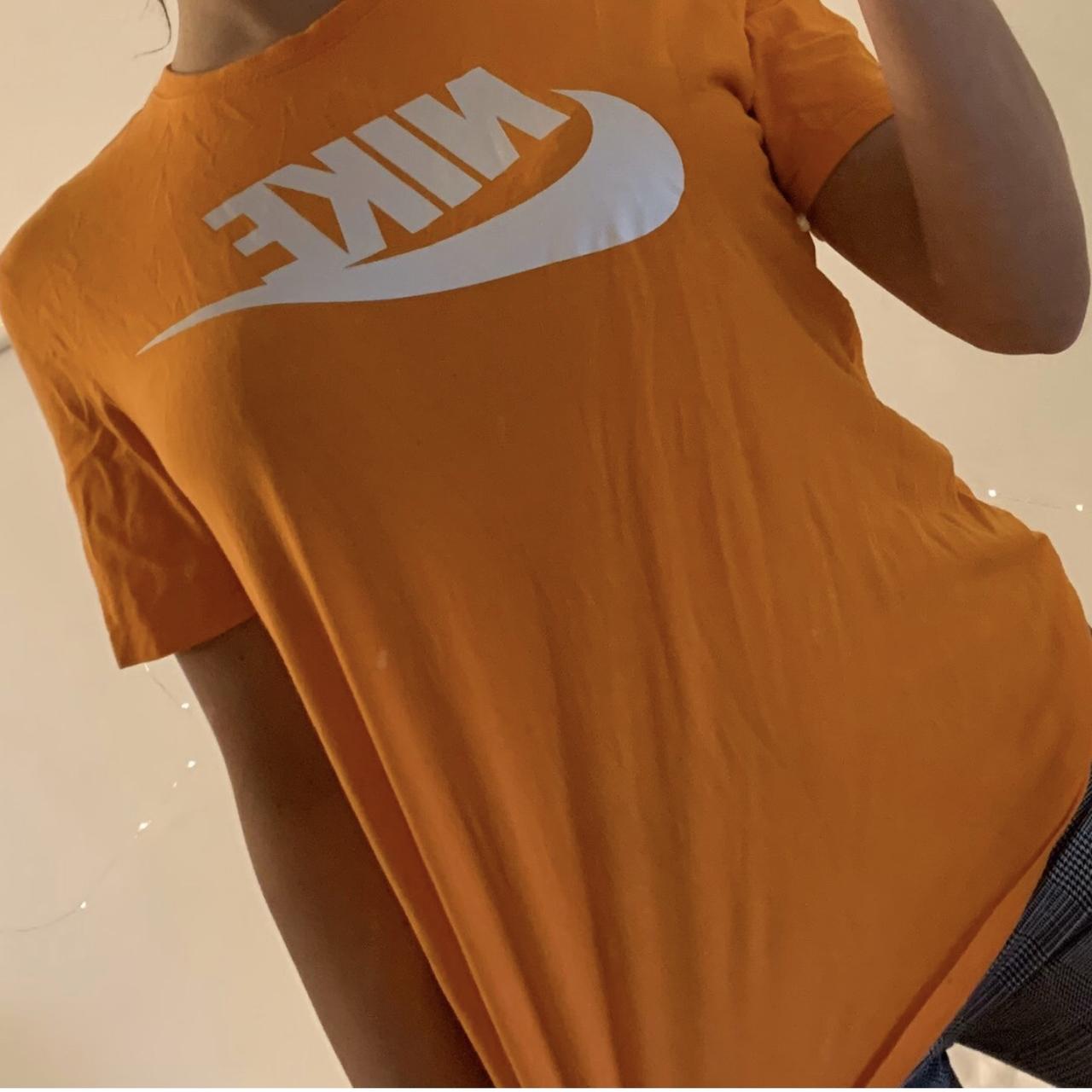 neon orange shirt nike