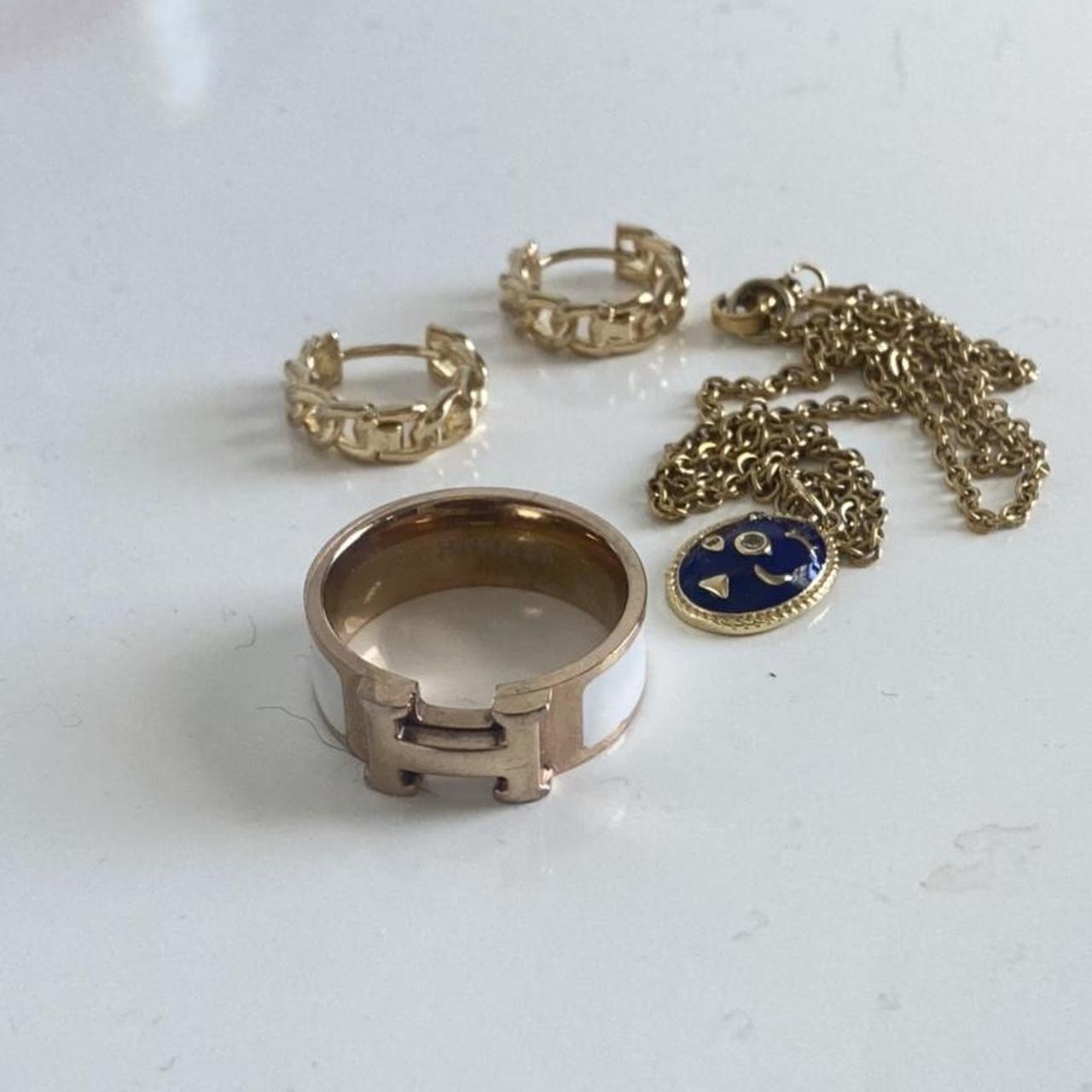 Discontinued Hermès Click Clac H Ring. Rose... - Depop