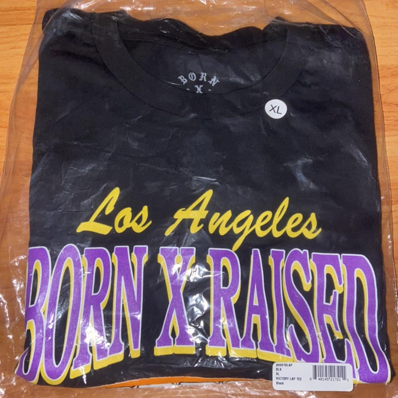 Born x Raised Lakers “Victory Lap” tee Size: US... - Depop