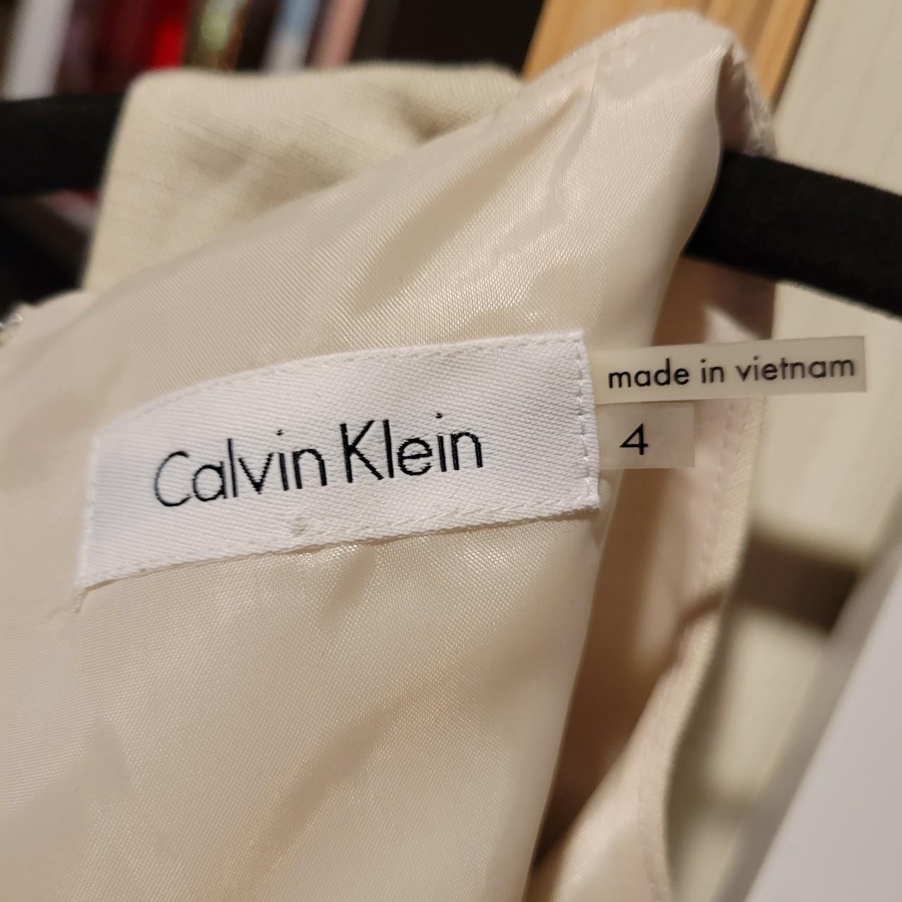 Calvin Klein Women's Cream Dress (4)