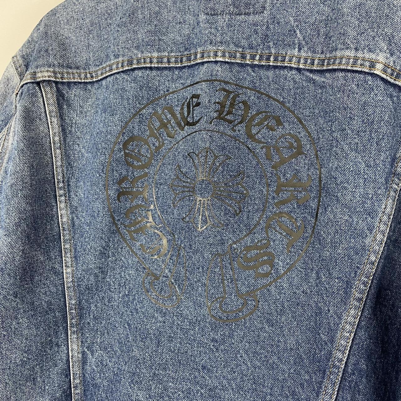 Chrome Hearts x Levi's Denim Trucker Jean Jacket.... - Depop