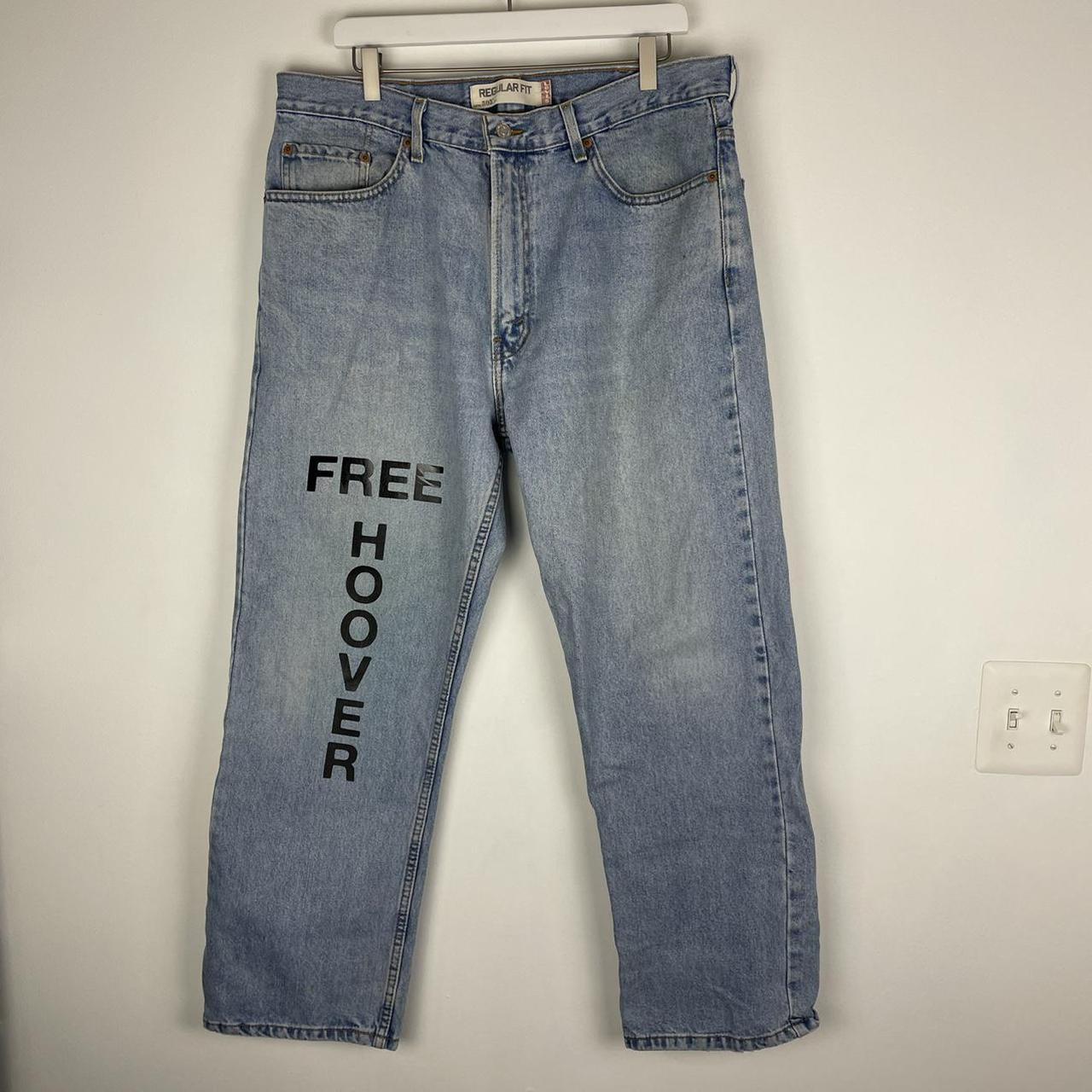 Free Hoover Vintage Repurposed Levi’s Jeans. Please - Depop