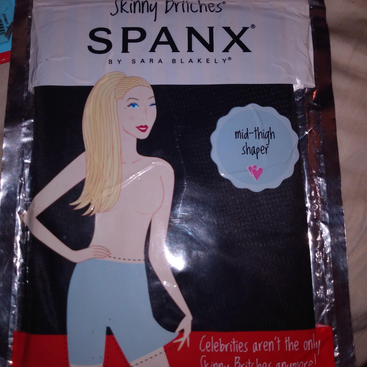 Spanx Women's Skinny Britches Thigh Slimmer, Black (Very