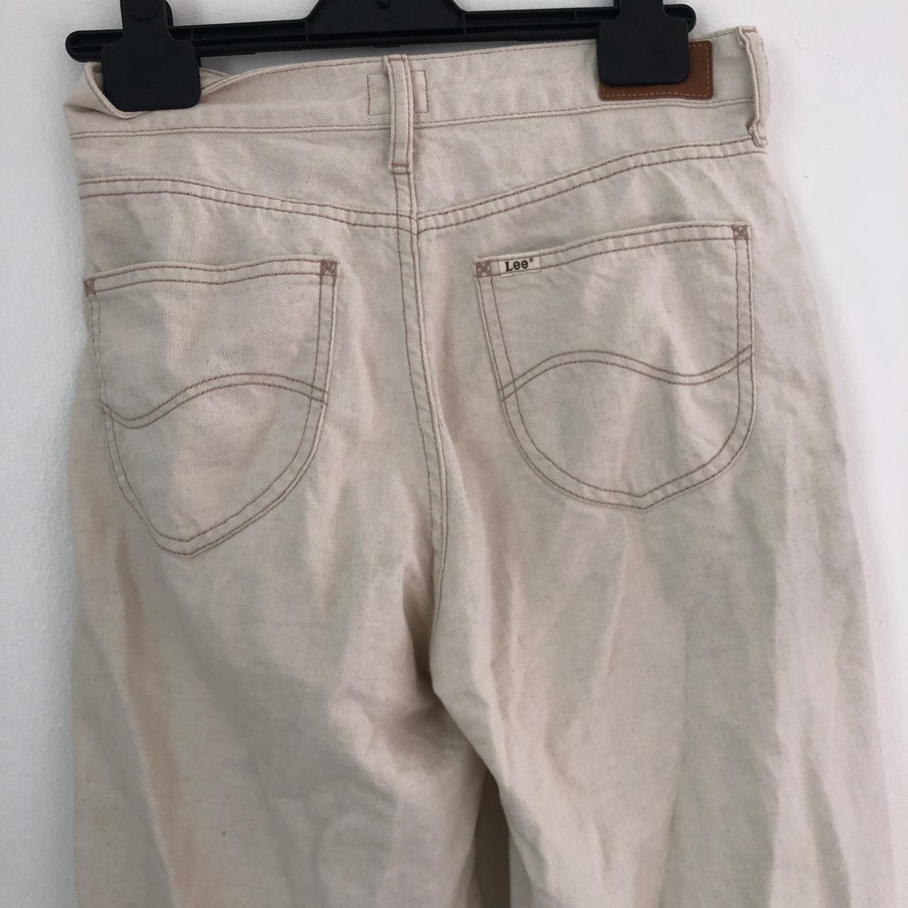 LEE BEIGE JEANS - good quality - vintage look -... - Depop