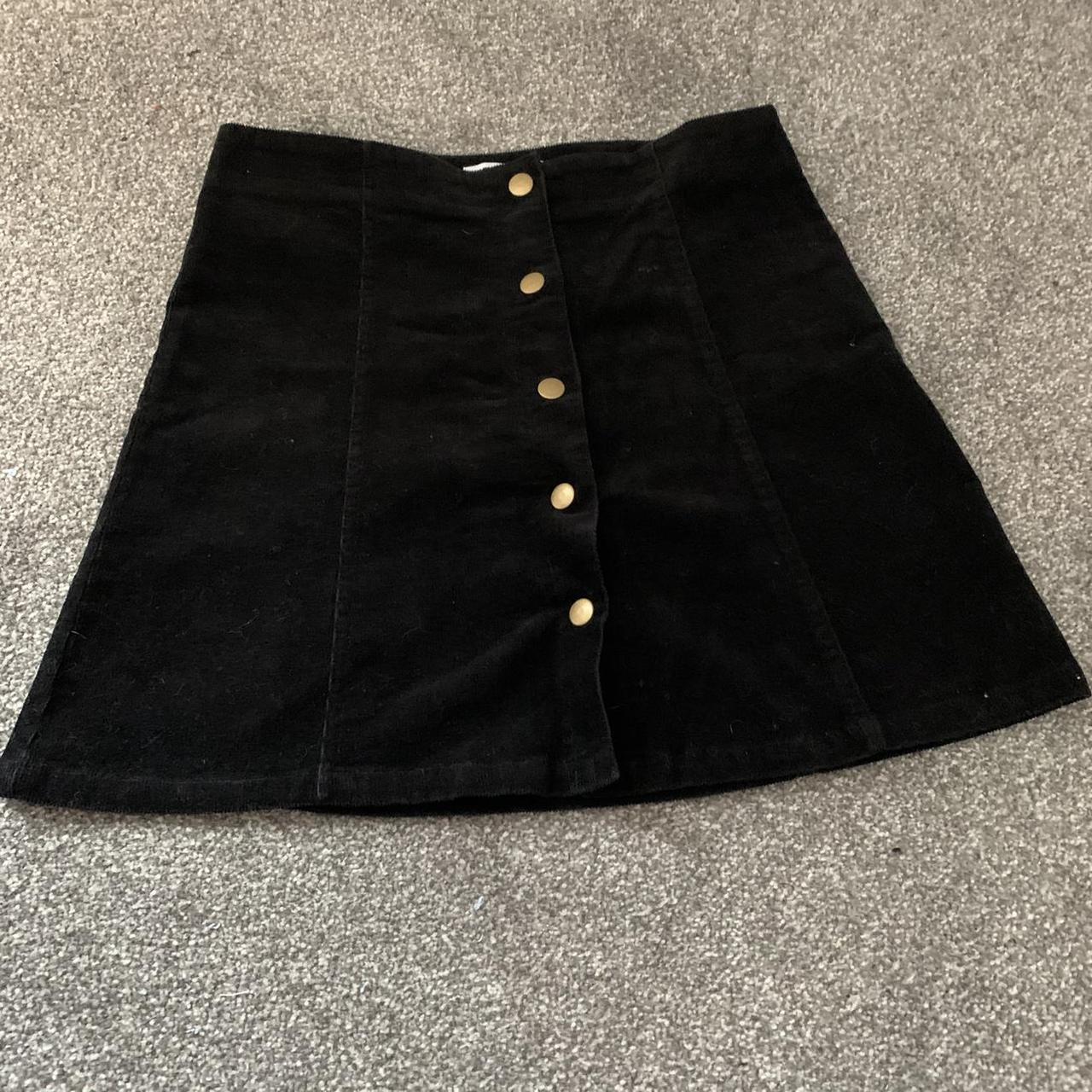 Black corduroy skirt 70 hotsell