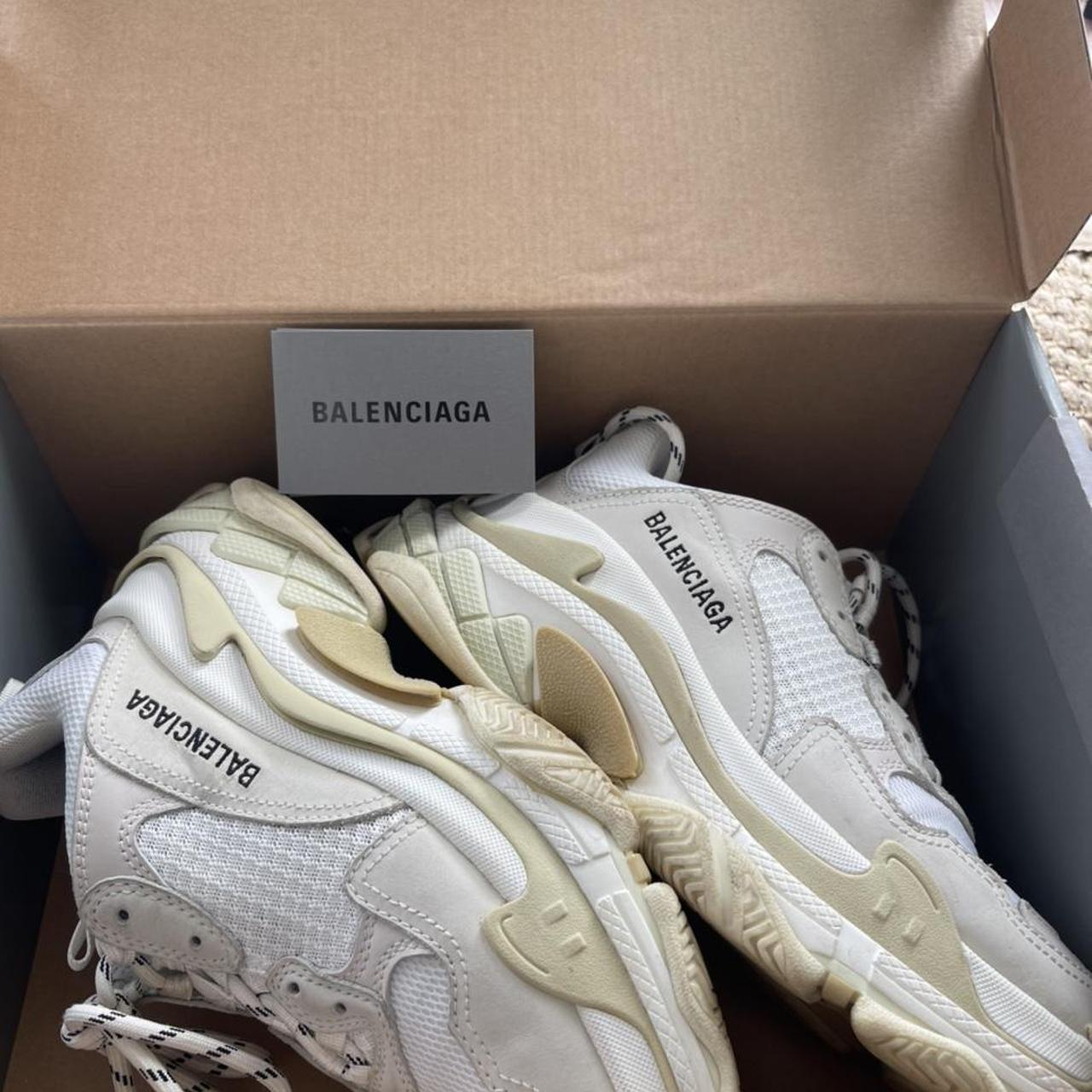Balenciaga triple S size 38 comes with box, proof of... - Depop