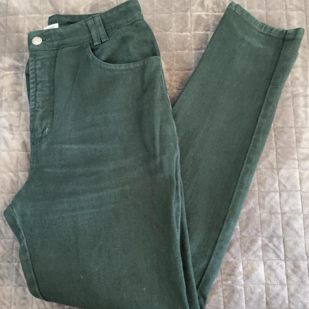 Emerald green baggy jeans - Depop