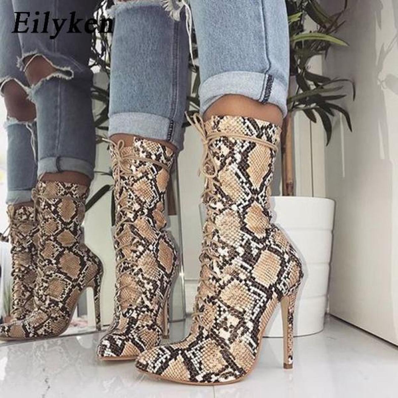 Snake high deals heel boots