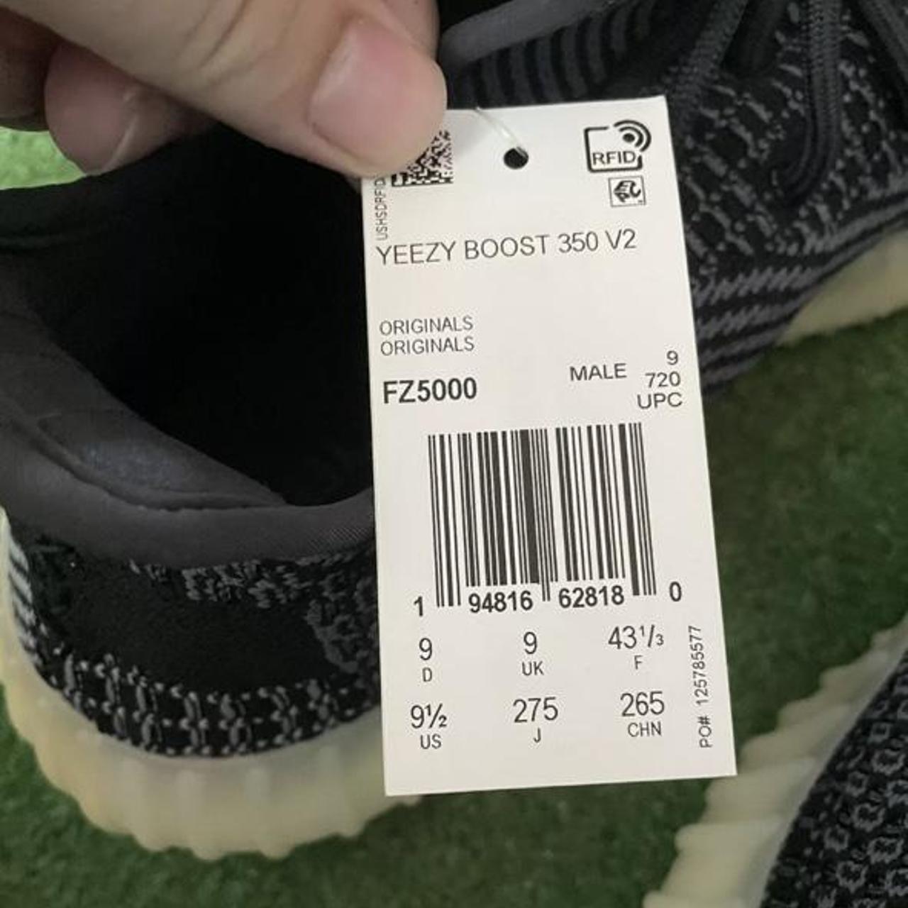 Adidas Yeezy Boost 350 V2 Carbon size 9.5 US Mens - Depop