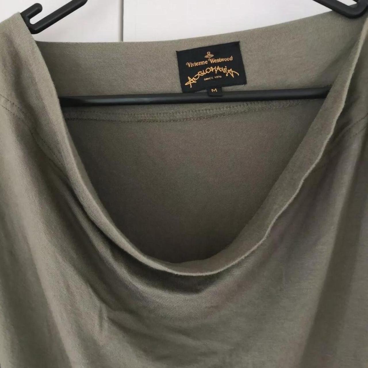 Vivienne Westwood asymmetrical army green dress - Depop