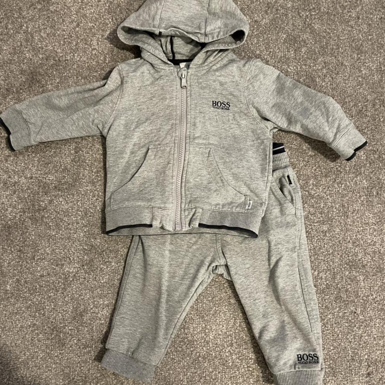 Baby boy Hugo Boss tracksuit, age 12 months..... Depop