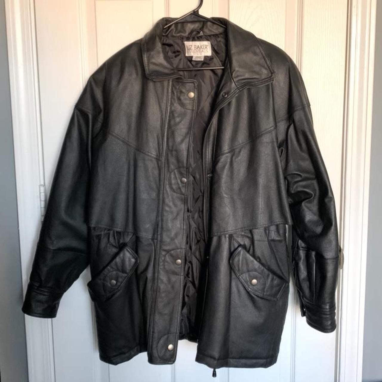 liz baker essentials leather jacket