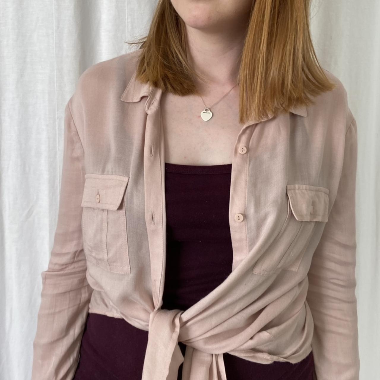 Sportsgirl size 8 blush pink blouse. Such a soft and... Depop