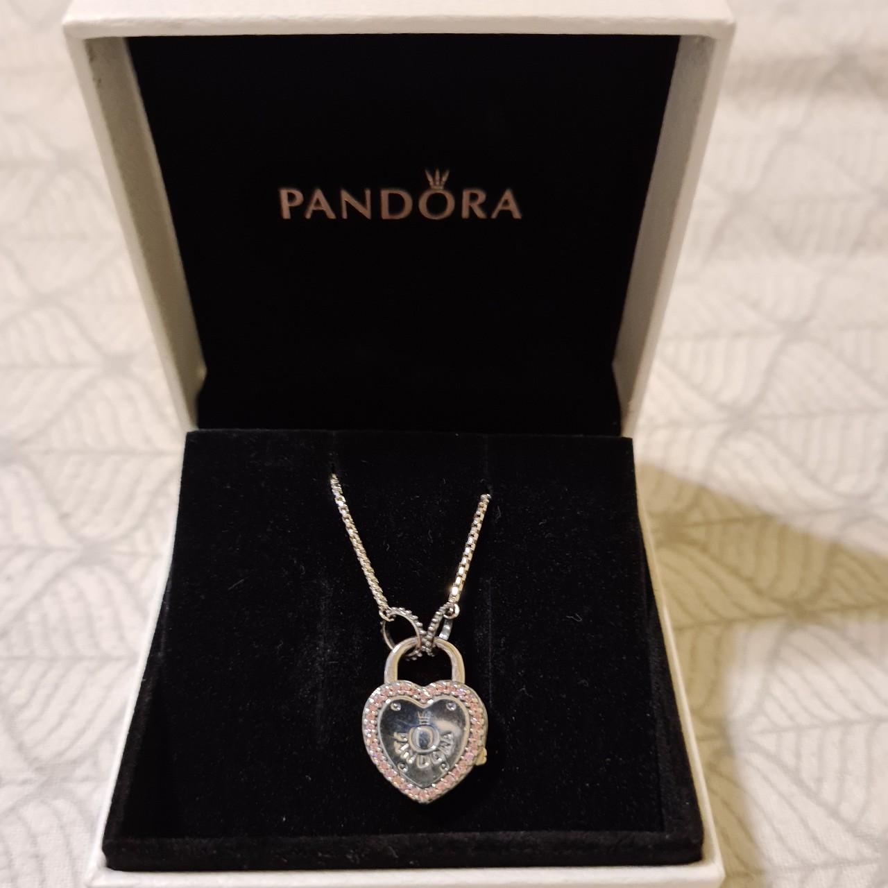 Pandora 'Lock your promise' necklace BRAND NEW NEVER... - Depop