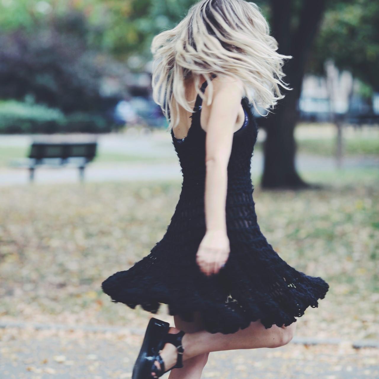 Black Crochet Dress. This is the little black dress... Depop