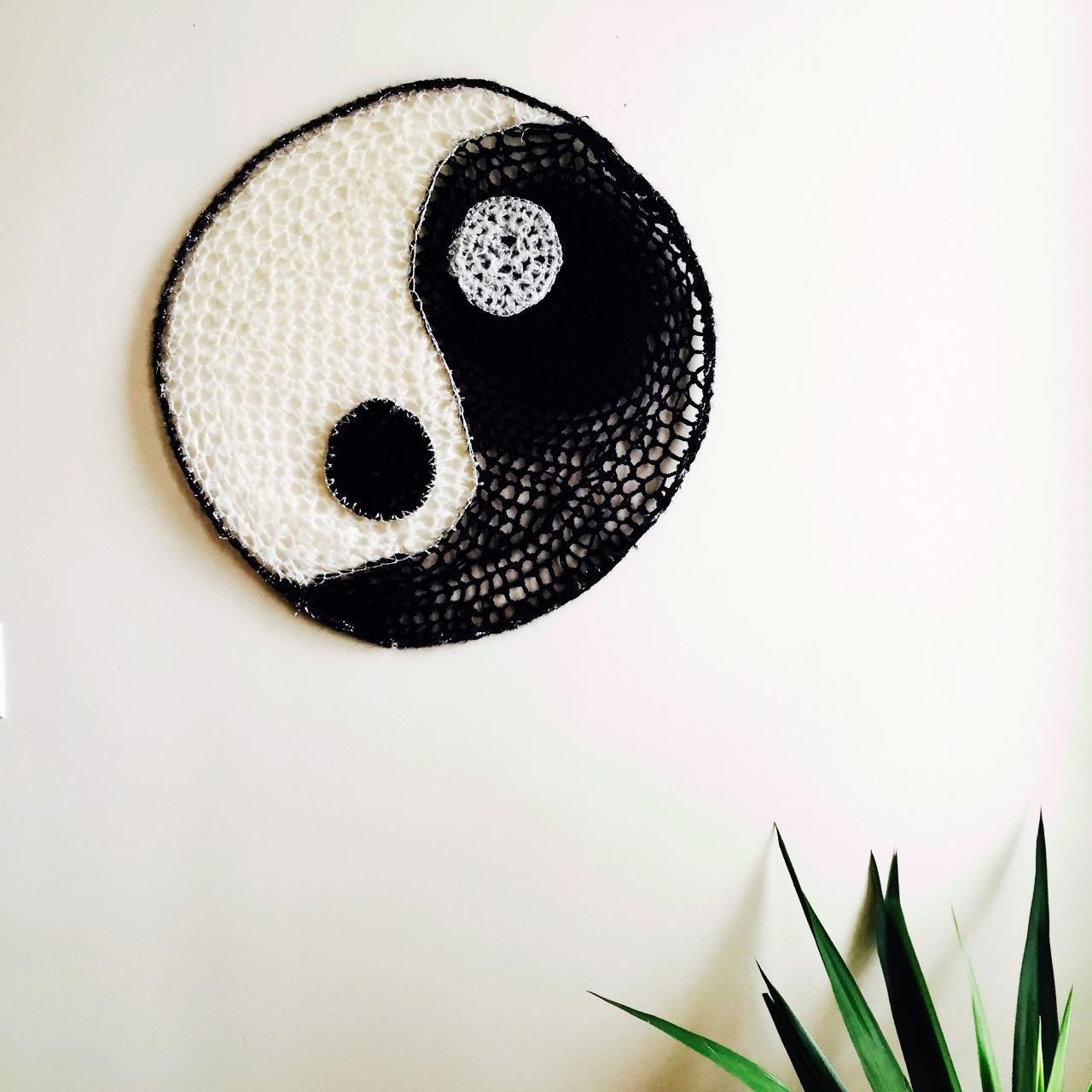 Hand crocheted Ying Yang yo! It is made out of... - Depop