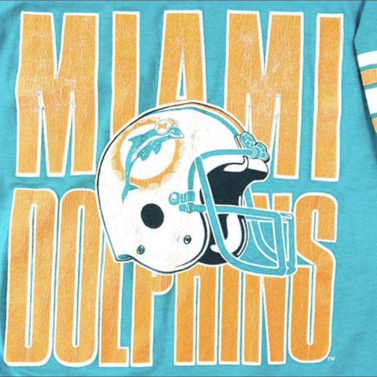 Vintage Miami dolphins shirt $45 shipped Labeled - Depop